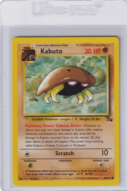 1999 Pokemon First Edition Fossil Kabuto 50/62!! NEVER PLAYED!! CLEAN!! - Image 1