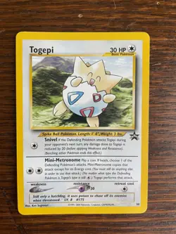 Togepi #30 Pokemon TCG Black Star Promo Rare, Near Mint Condition - Image 1