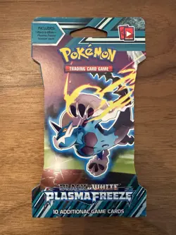 2 Pokemon TCG Vintage Black & White Plasma Freeze Sleeved Booster Pack - Image 5