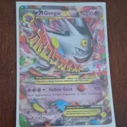 Pokemon TCG M Gengar EX Black Star Promo Shiny Holo - Image 1
