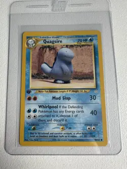Quagsire 1st Edition 48/64 Neo Revelation WOTC Vintage Pokemon - Image 1