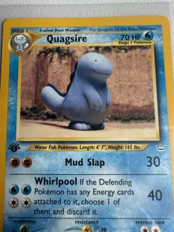 Quagsire 1st Edition 48/64 Neo Revelation WOTC Vintage Pokemon - Image 2