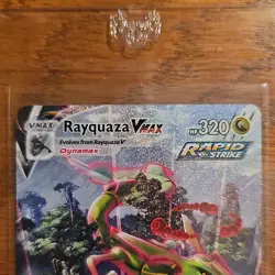 Pokemon Rayquaza VMAX Alternate Art Secret Rare 218/203 Evolving Skies Holo - Image 3