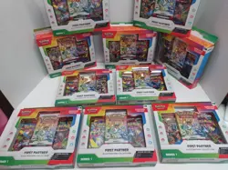 New Pokemon first Partner Illustration Collection In Hand X10 - Image 3