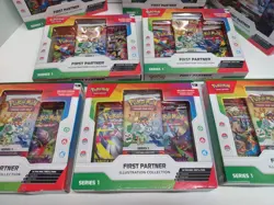 New Pokemon first Partner Illustration Collection In Hand X10 - Image 4