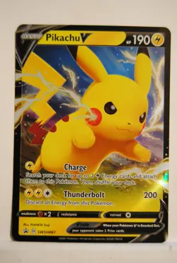 Pokemon Black Star Promo: Pikachu V #SWSH061 - Image 1
