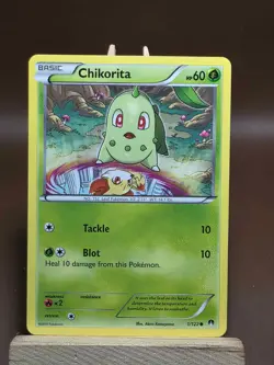 LP Pokemon Chikorita Common XY - BREAKpoint 1/122 - Image 1