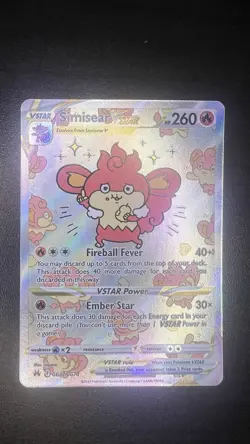 Pokemon Simisear VSTAR Ultra Rare Full Art GG37/GG70 Crown Zenith HP260 Holo - Image 1