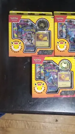 Pokemon Day 2026 Collection Pikachu Promo Booster Coin TCG 3 Boxes - Image 1