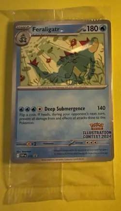 Pokemon Illustration Contest 2024 Promos~Pikachu, Feraligatr, Toxtricity~Sealed - Image 1