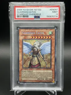 Yugioh TCG Guardian Eatos Stardust Overdrive 1st Edition SOVR-EN097 PSA 9 - Image 1