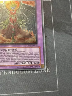 Evil Hero Inferno Wing GLAS-EN038 - Ultimate Rare - 1st Edition LP Yugioh - Image 4