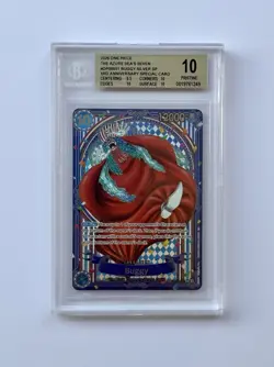 One Piece TCG Buggy SILVER SP OP09-051 The Azure’s Sea Seven BGS 10 PRISTINE ENG - Image 1