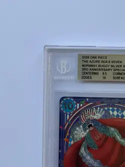 One Piece TCG Buggy SILVER SP OP09-051 The Azure’s Sea Seven BGS 10 PRISTINE ENG - Image 2