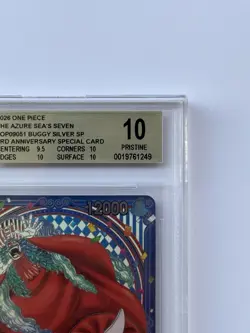One Piece TCG Buggy SILVER SP OP09-051 The Azure’s Sea Seven BGS 10 PRISTINE ENG - Image 3