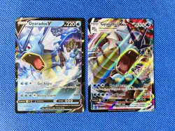 Pokemon 2 Card Set - Gyarados V & Gyarados VMAX Ultra Rare Pokemon Cards - Image 1