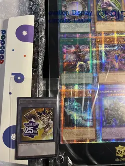 Korean Yu-Gi-Oh! 25Th Anniversary Uncut Sheet Side UNITY WITH SEALED CARD! - Image 2