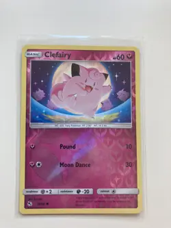 Clefairy 39/68 - Reverse Holo - Hidden Fates Pokemon Card - Image 1