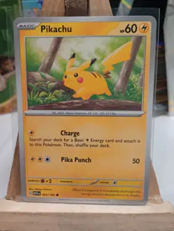 Pikachu 25/165 Common Pokemon TCG Pokemon 151 Scarlet & Violet Card - NM - Image 1