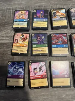 Disney Lorcana TCG Bulk Lot 1,000 uncommons commons duplicates Mixed Cards DD - Image 2