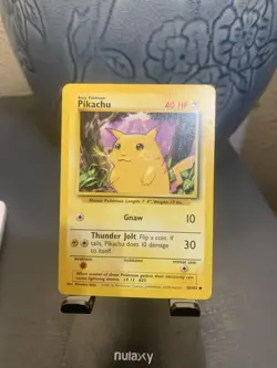 Pokemon Vintage Pikachu Card From Base Set #58/102 1999 - Image 1