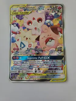 Pokemon Togepi & Cleffa & Igglybuff GX TAG TEAM 143A/236 240 HP 120+ GX Card - Image 2