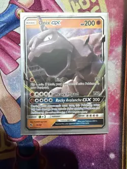 Onix GX - 36/68 - Pokemon Hidden Fates Sun & Moon Ultra Rare Card LP - Image 1
