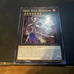 Yu-Gi-Oh! TCG Ebon High Magician The Dark Illusion TDIL-EN052 1st Edition Super - Image 1