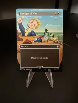 MTG English Ravages of War (Borderless) NM Normal Universes Beyond: Fallout - Image 1