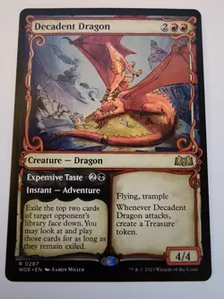 Decadent Dragon (Showcase) Wilds of Eldraine Regular - Image 1