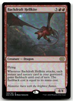 Backdraft Hellkite #103 (Foil) (NM) Double Masters 2022 2X2 Magic MTG - Image 1