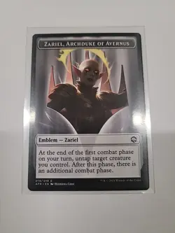 Mtg - Zariel, Archduke Of Avernus Emblem - Image 1