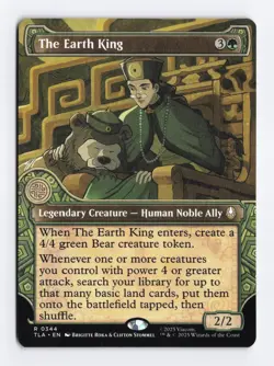 The Earth King Showcase #344 Rare - MTG Avatar: The Last Airbender TLA - Image 1