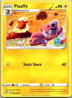 Flaaffy 056/189 - SWSH03: Darkness Ablaze Pokemon Uncommon NM - Image 1
