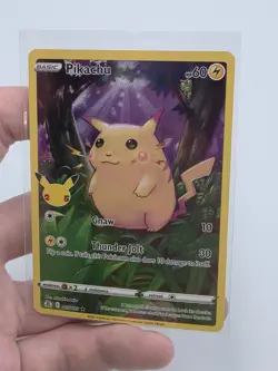 Pokemon TCG Celebrations Pikachu Holo Card 005/025 25th Anniversary - Image 1