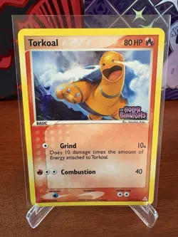 Pokemon TCG Torkoal 33/110 Reverse Holo EX Holon Phantoms 2006 LP + - Image 1