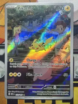 Pokemon TCG Pikachu IR 173/165 Sv: Scarlet & Violet 151 Illustration Rare Holo - Image 1