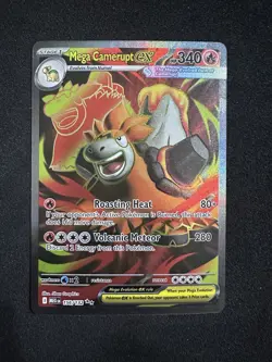 Mega Camerupt ex 156/132 Mega Evolution Pokemon Card TCG Full Art - Image 1
