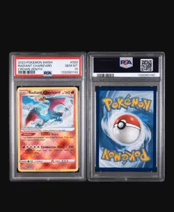 2023 Pokemon SWSH Crown Zenith Radiant Charizard #020 PSA 10 - Image 3