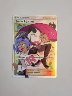 Pokemon Jessie & James Full Art 68/68 Hidden Fates Holo 2019 Ultra Rare CHEAP - Image 1