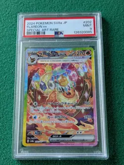 PSA 9 Flareon Ex 202/187 Terastal Festival MINT Japanese Pokemon Card - Image 1