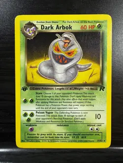 Pokemon TCG | Dark Arbok - 19/82 | 1st Edition - Team Rocket Rare | NM - Image 1