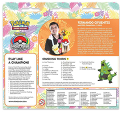 Pokemon TCG 2024 World Championships Deck Fernando Cifuentes Crushing Thorn - Image 2