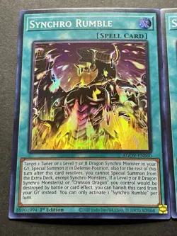 3x Synchro Rumble | AGOV-EN060 | Super Rares | LP | 1st Edition | YuGiOh! - Image 3