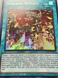 3x Synchro Rumble | AGOV-EN060 | Super Rares | LP | 1st Edition | YuGiOh! - Image 4