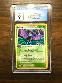 Pokemon 2005 EX Delta Species 43/113 Reverse Holo Golbat CGC 9 Mint - Image 2