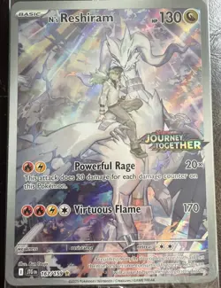 N’s Reshiram 167/159 - Pokemon Journey Together Stamped Promo - Sealed - Image 1