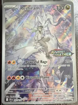 N’s Reshiram 167/159 - Pokemon Journey Together Stamped Promo - Sealed - Image 4