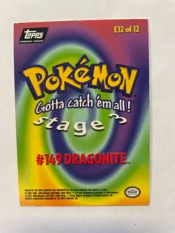 2000 Topps Pokemon Dragonite #149 Stage 3 E12/12 Evolution Card Holo Vintage - Image 2