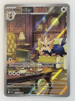 Pokemon White Flare - Herdier Illustration Rare 155/086 - Image 1